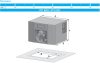 DTT 6201 tetőklíma, 1000 W, 230V AC, SC, RAL7035